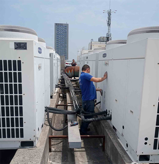 海州中央空调制热和不制冷系统维修方法